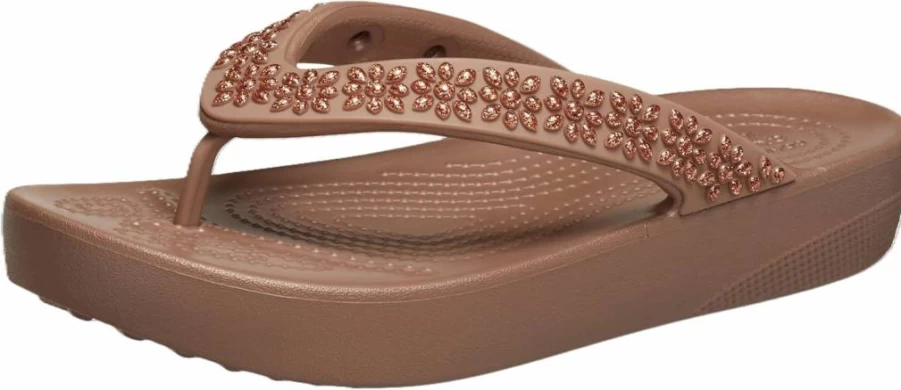 Crocs Women's Platform Flip Flops - Comfortable Sandals for Women