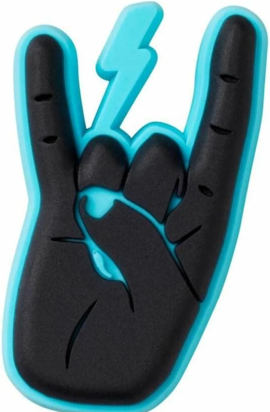 Crocs Jibbitz Shoe Charms - Peace And Love, Rock On Dude Small Decorations for Crocs Shoes