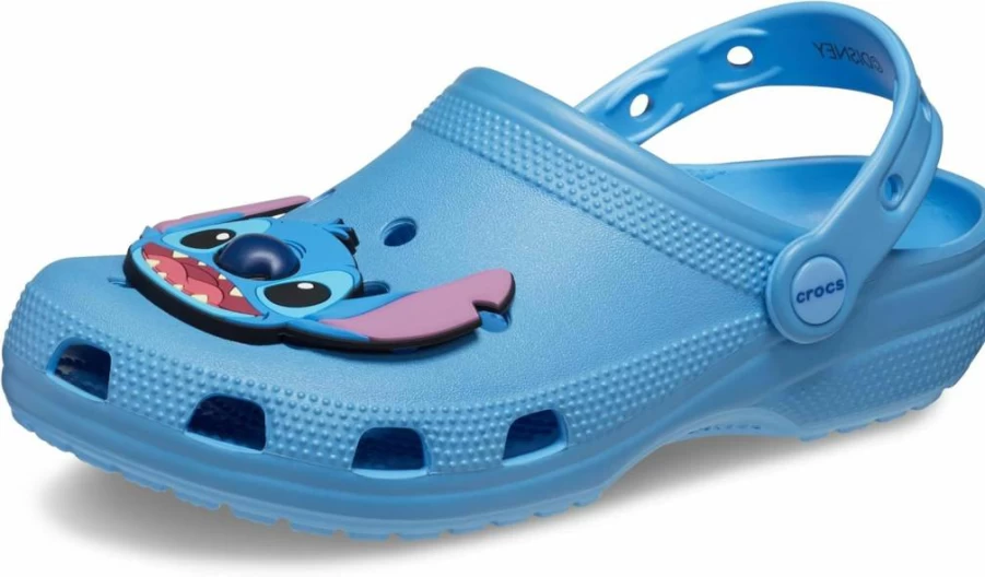 Crocs Disney Stitch Classic Clogs for Adults - Unisex Comfort Slip-On Shoes
