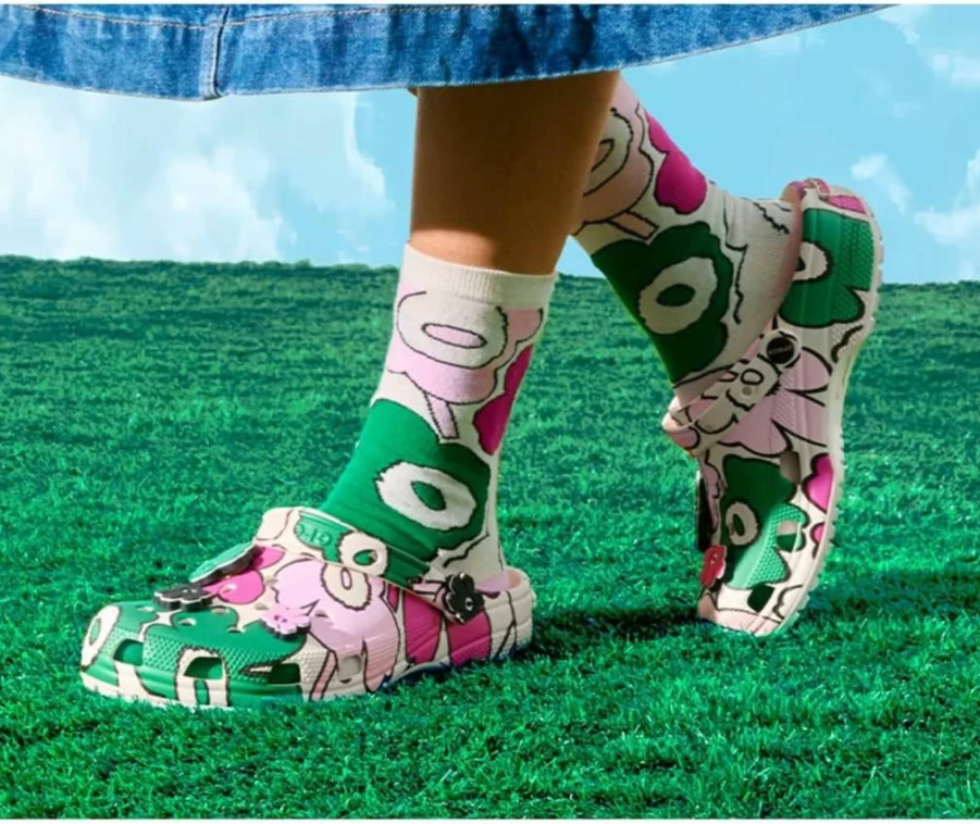 Crocs Unisex Classic Clogs - Comfortable & Lightweight Marimekko Design for Men and Women