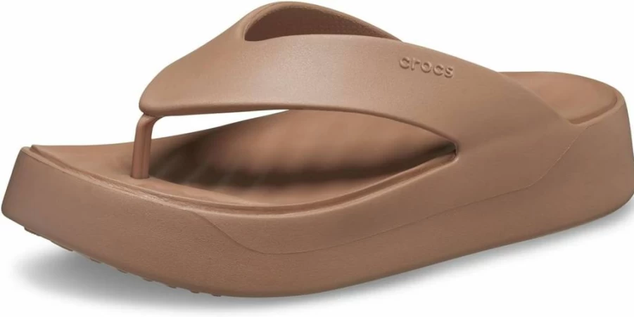 Crocs Women's Getaway Platform Wedge Flip Flops - Comfortable Sandals for Women