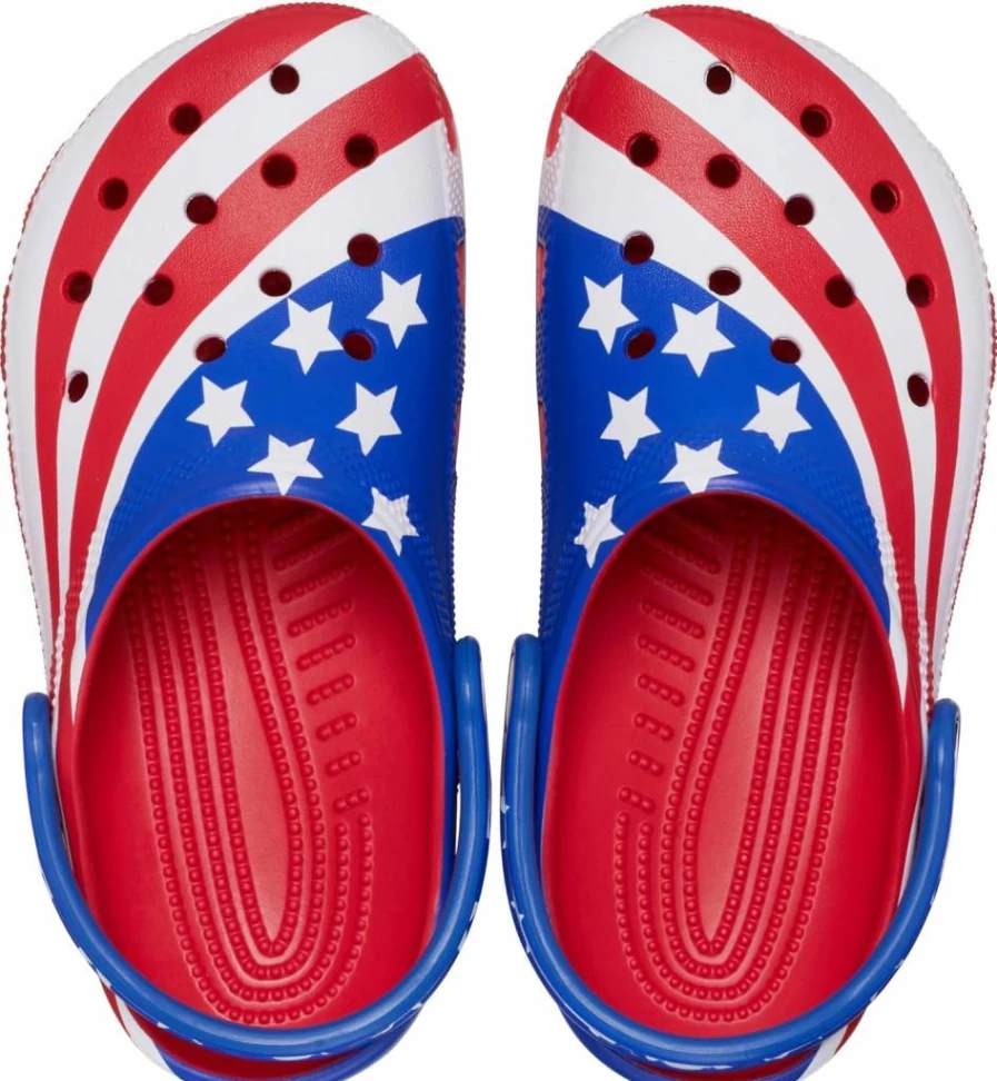 Crocs Kids' Classic American Flag Clogs - Toddler, Little Kid & Big Kid Sizes