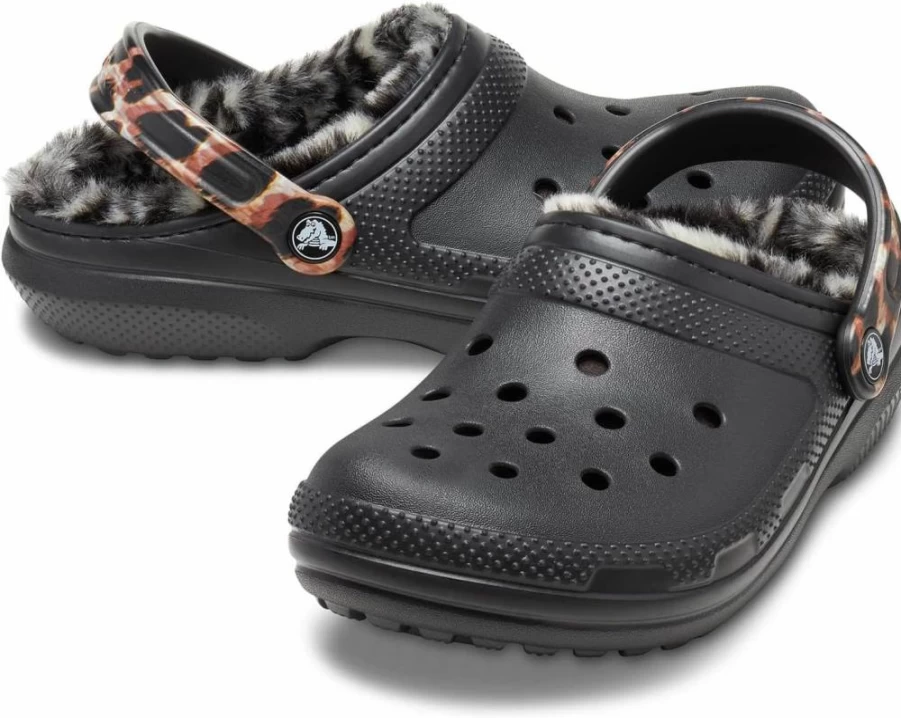 Crocs Unisex Classic Lined Clog - Comfortable & Warm Winter Shoes for Men & Women