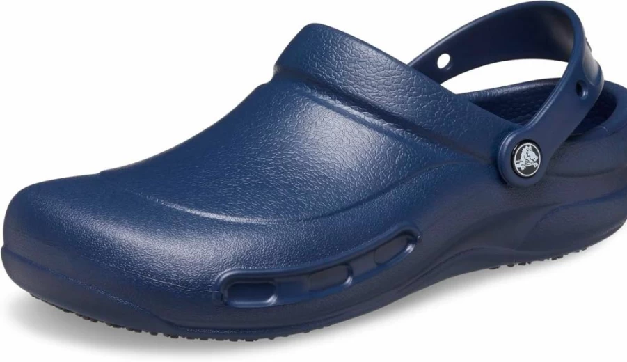 Crocs Unisex Slip-Resistant Bistro Clog - Comfortable Non-Slip Work Shoes for Men & Women