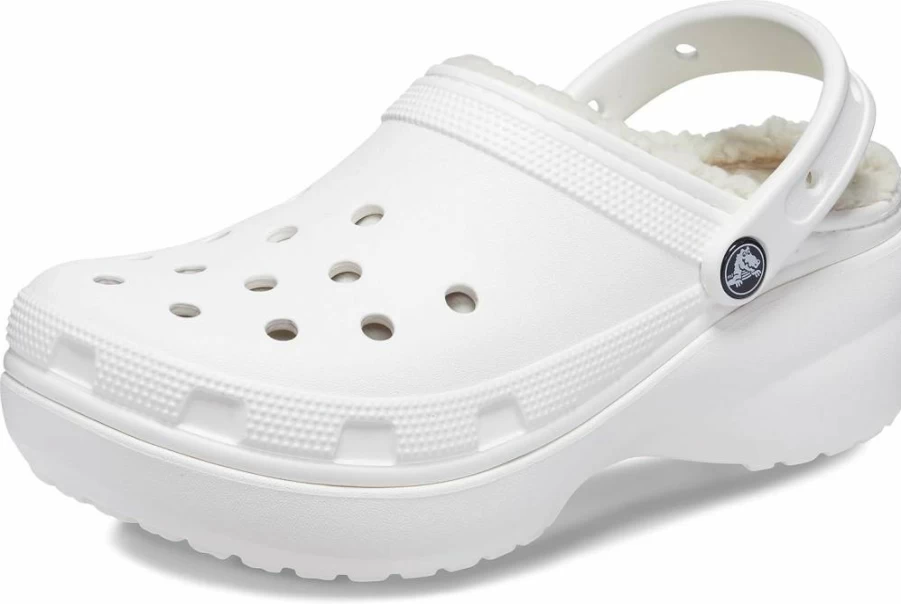 Crocs Women's Classic Platform Clogs with Lined Comfort for Winter