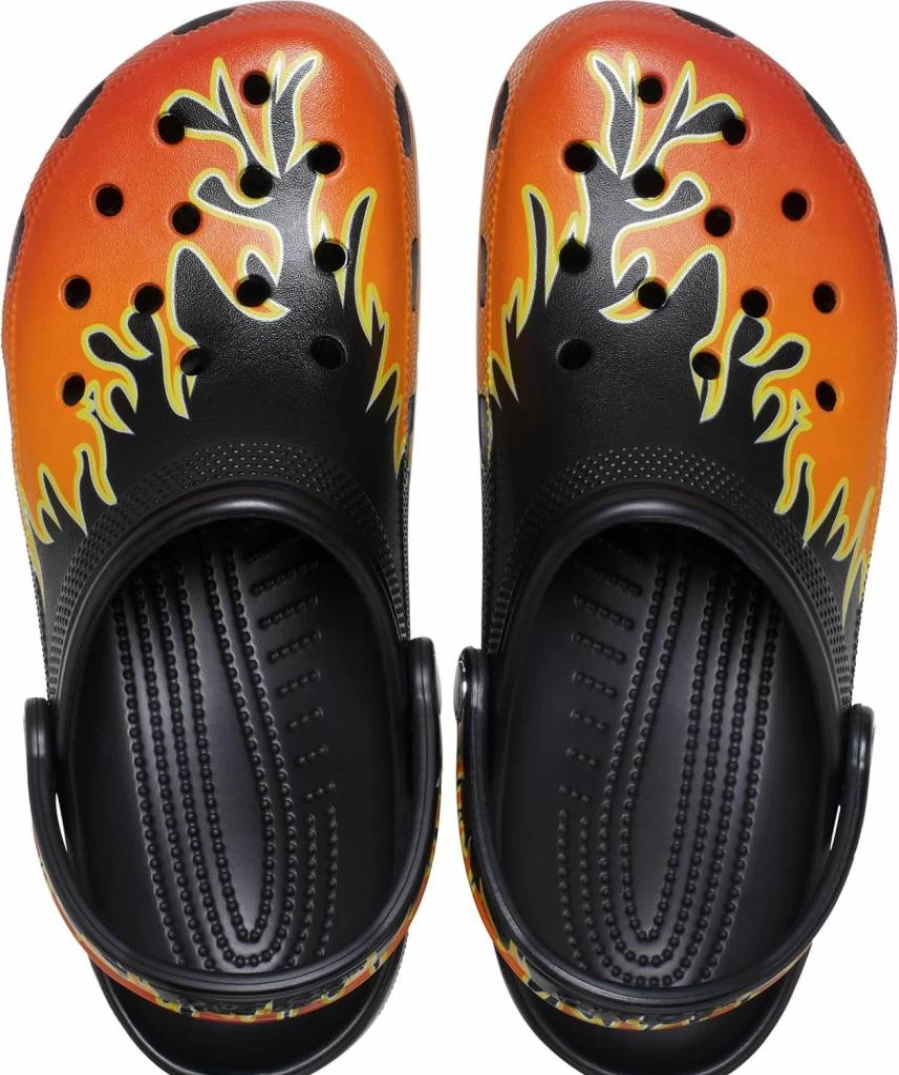 Crocs Unisex Classic Clogs with Glitter - Comfortable Slip-On Shoes for Men & Women