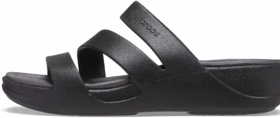 Crocs Women's Boca Wedge Sandal - Strappy Comfortable Slide Shoes for Ladies