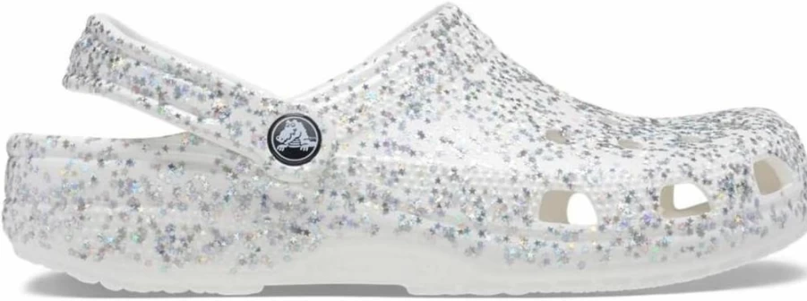 Crocs Classic Clog Glitter - Women's & Men's Lightweight Comfort Slip-On Shoes