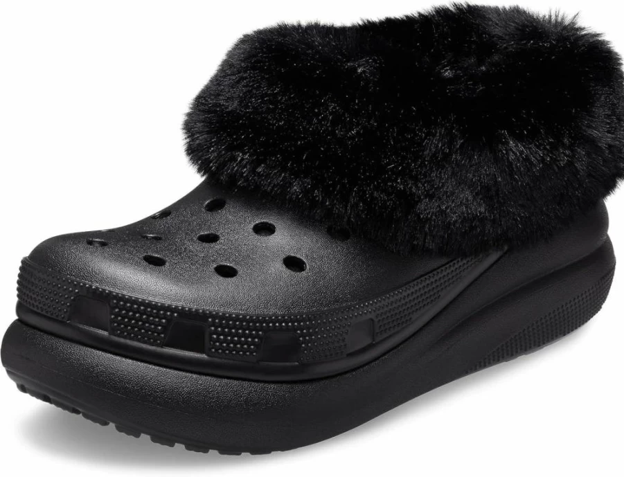 Crocs Unisex-Adult Furever Crush Lined Clog | Comfortable & Warm Winter Shoes for Men and Women