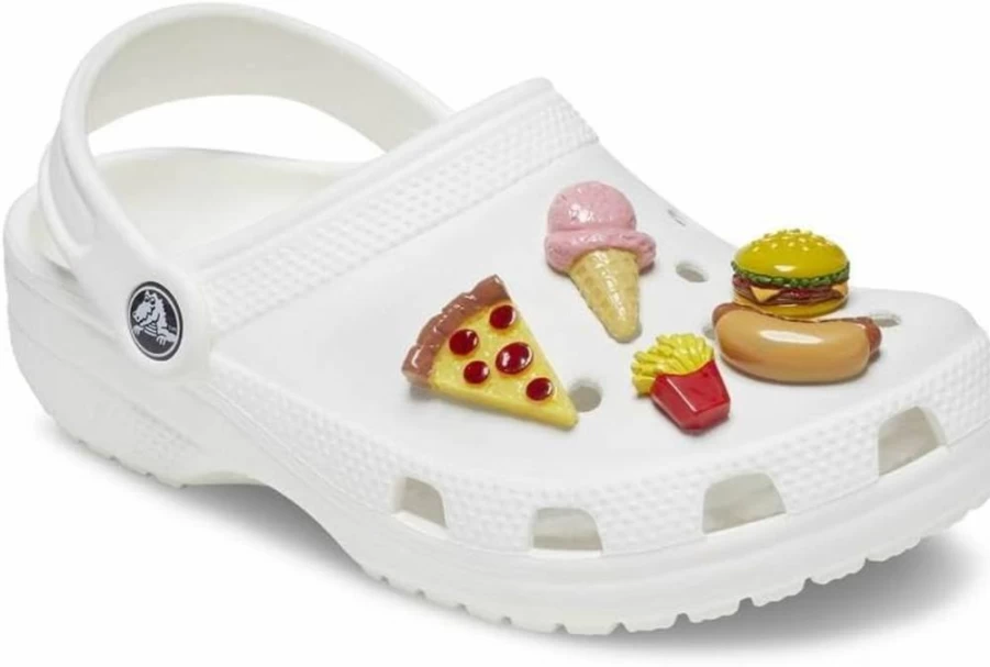 Crocs Jibbitz Shoe Charms - 5-Pack Food-Themed Decorations for Crocs Shoes