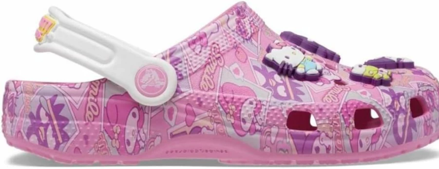 Crocs Unisex Adult Classic Hello Kitty Clogs - Multi-Color Hello Kitty Design Comfortable Slip-On Shoes