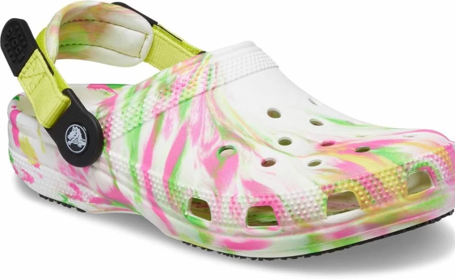 Crocs Unisex Classic Clog Slip-Resistant Comfortable Adjustable Lightweight Waterproof Slip-On Shoes