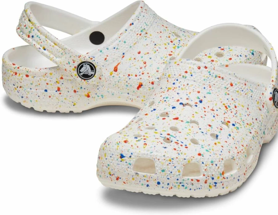 Crocs Kids Classic Graphic Clogs - Unisex Comfortable Slip-On Shoes for Little & Big Kids