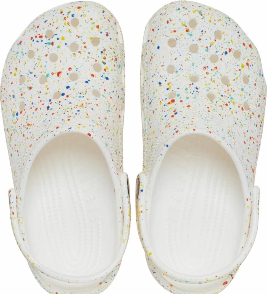 Crocs Kids Classic Graphic Clogs - Unisex Comfortable Slip-On Shoes for Little & Big Kids