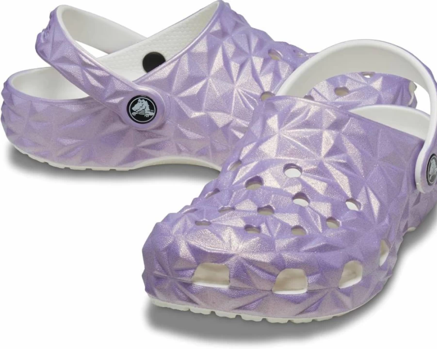 Crocs Kids Classic Geometric Clogs - Unisex Children's Comfortable Slip-On Shoes