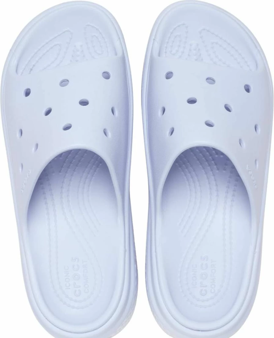 Crocs Stomp Slide Clogs - Comfortable Lightweight Slip-On Waterproof Sandals for Men & Women