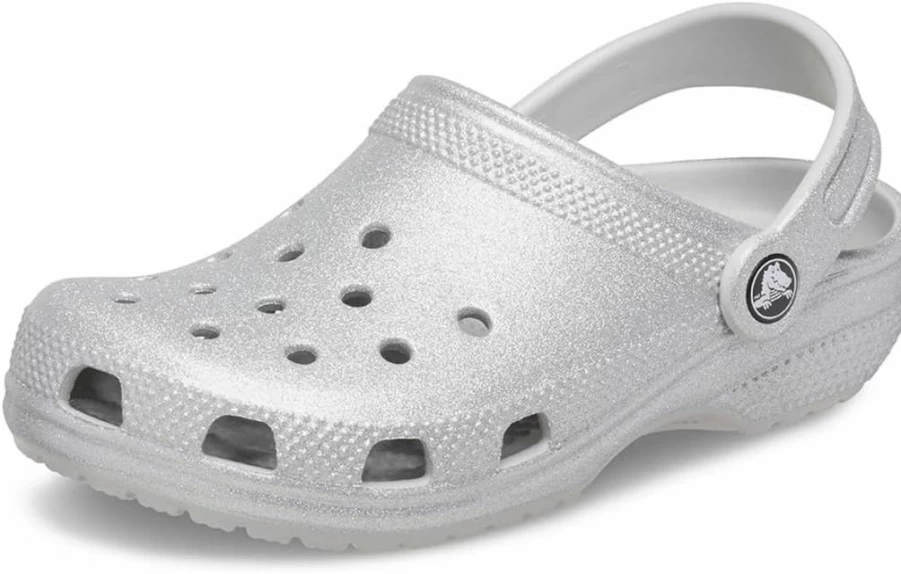 Crocs Kids' Classic Glitter Clogs | Sparkly & Comfortable Children's Clogs