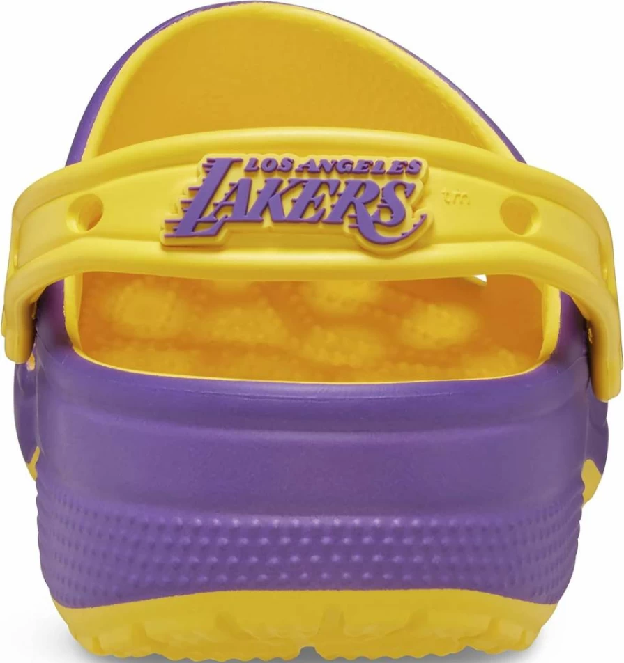 Crocs Unisex NBA Los Angeles Lakers Classic Clog - Comfortable & Lightweight Slip-On Shoes for Men & Women