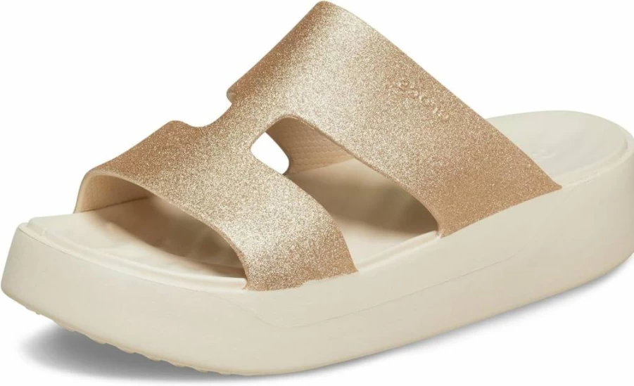 Crocs Women's Getaway Platform Sandals with H-Strap - Comfortable Wedge Heel Summer Shoes