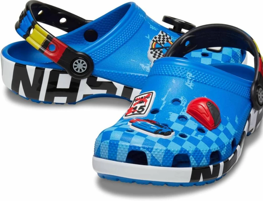 Crocs Women's NASCAR Classic Clog for Little Big Kids | Comfortable & Lightweight Slip-On Shoes