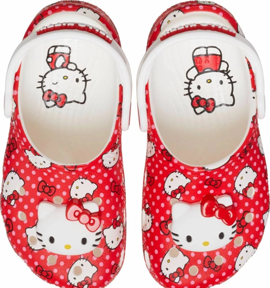 Crocs Kids Sanrio Hello Kitty Classic Clogs Toddler & Child Unisex Lightweight Comfort Shoes