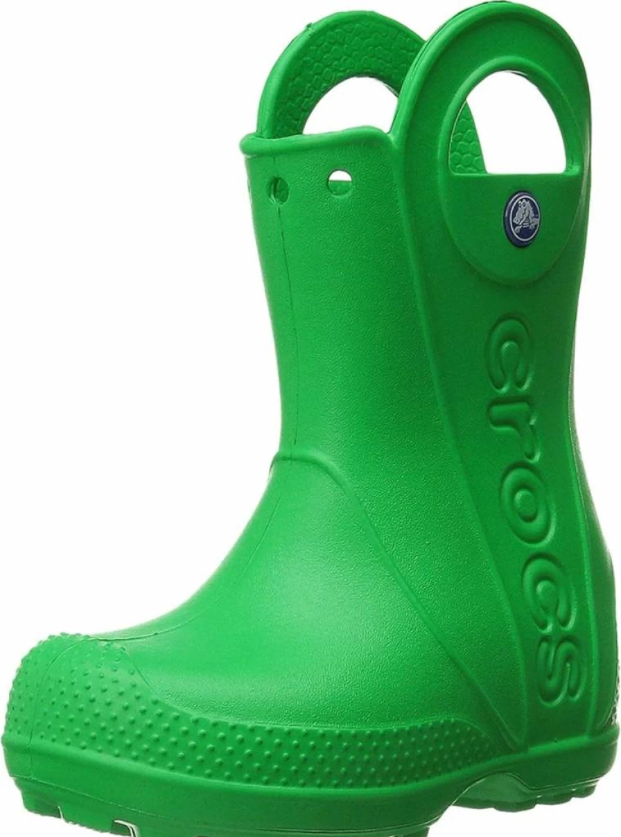 Crocs Kids' Handle It Rain Boots for Boys and Girls - Waterproof Unisex Children's Outdoor Footwear