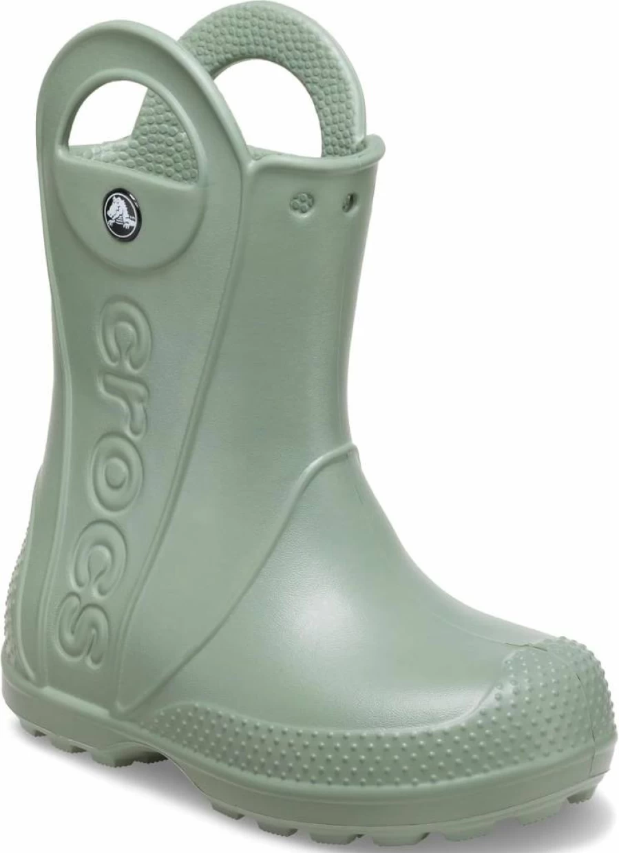 Crocs Kids' Handle It Rain Boots for Boys and Girls - Waterproof Unisex Children's Outdoor Footwear