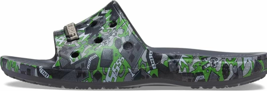 Crocs Unisex Adult Classic Clogs Minecraft Themed Slide Sandals Comfortable Lightweight