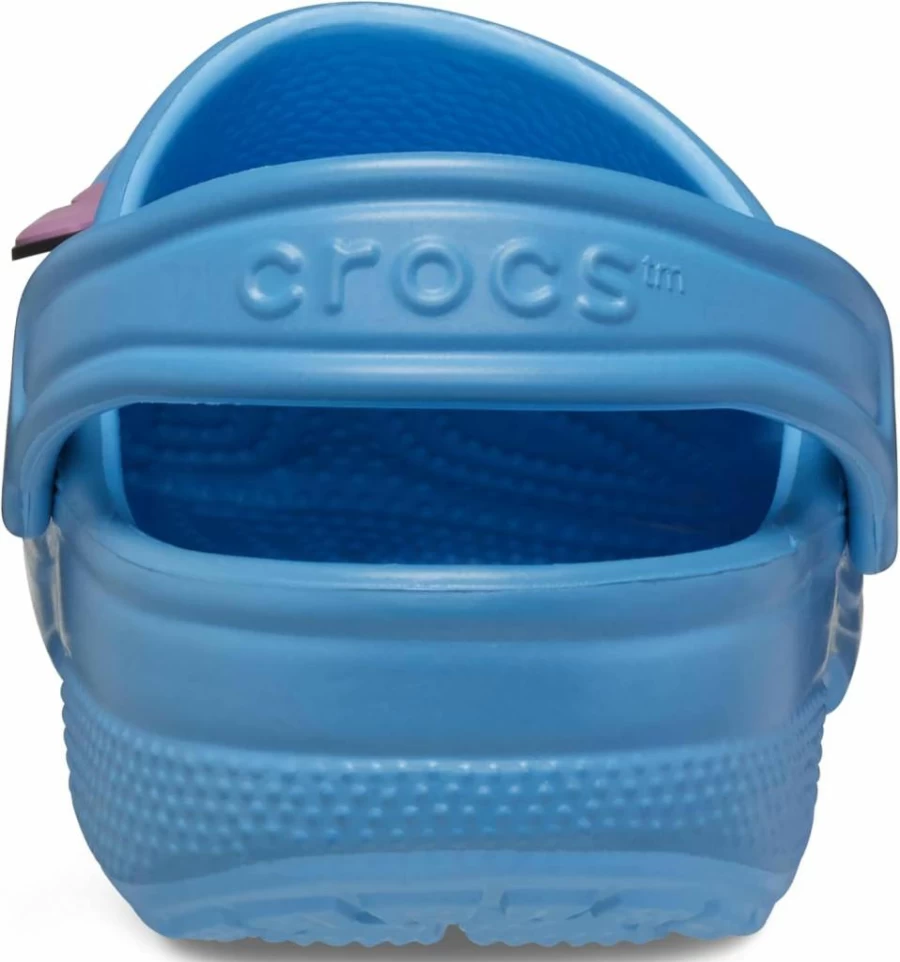 Crocs Kids Stitch Classic Clogs - Lightweight EVA Slip-On Shoes with Adjustable Heel Strap for Boys & Girls