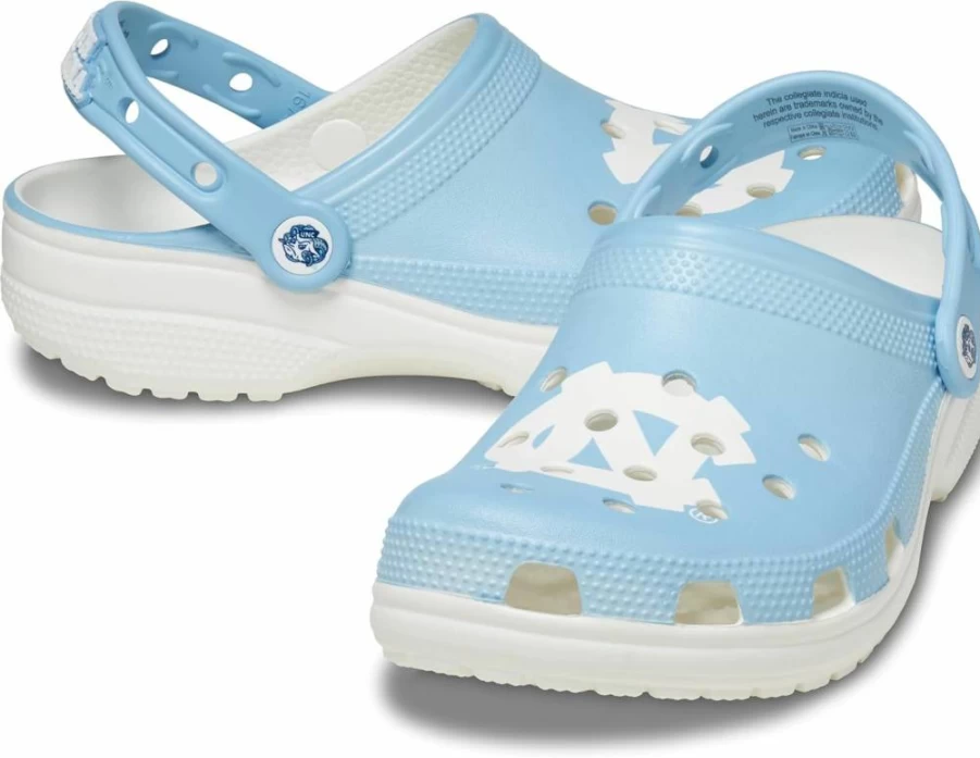 Crocs Unisex Classic Collegiate Clogs - Comfortable Slip-On Shoes for Men & Women