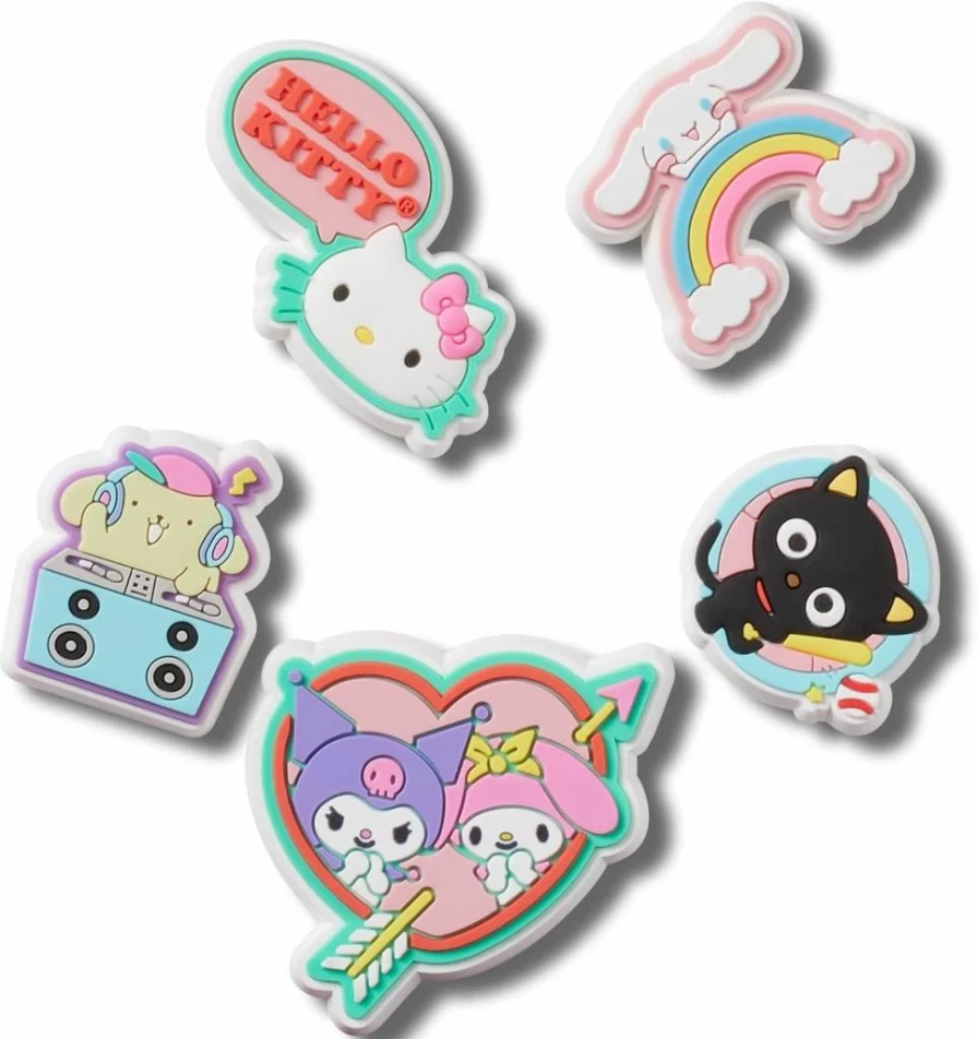 Crocs Jibbitz Shoe Charms 5-Pack - Hello Kitty & Friends Collection