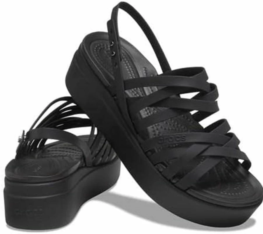 Crocs Brooklyn Low Wedge Sandals with Adjustable Straps for Comfort and Style