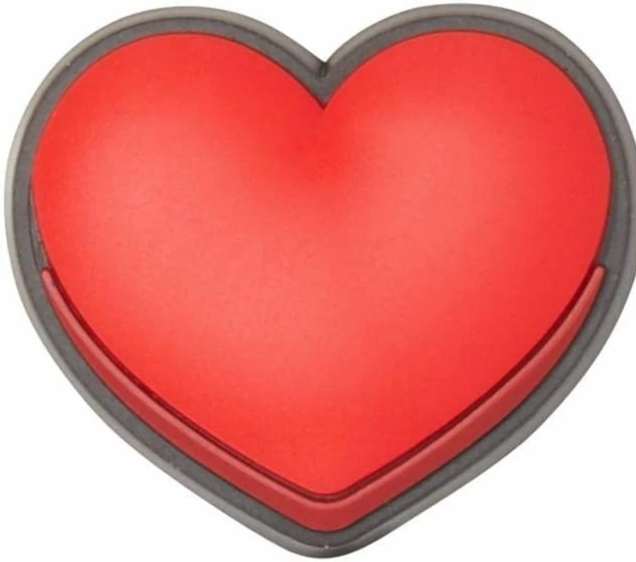 Crocs Jibbitz Shoe Charms - Peace and Love Heart Design for Crocs Clogs | Small Decorative Accessories