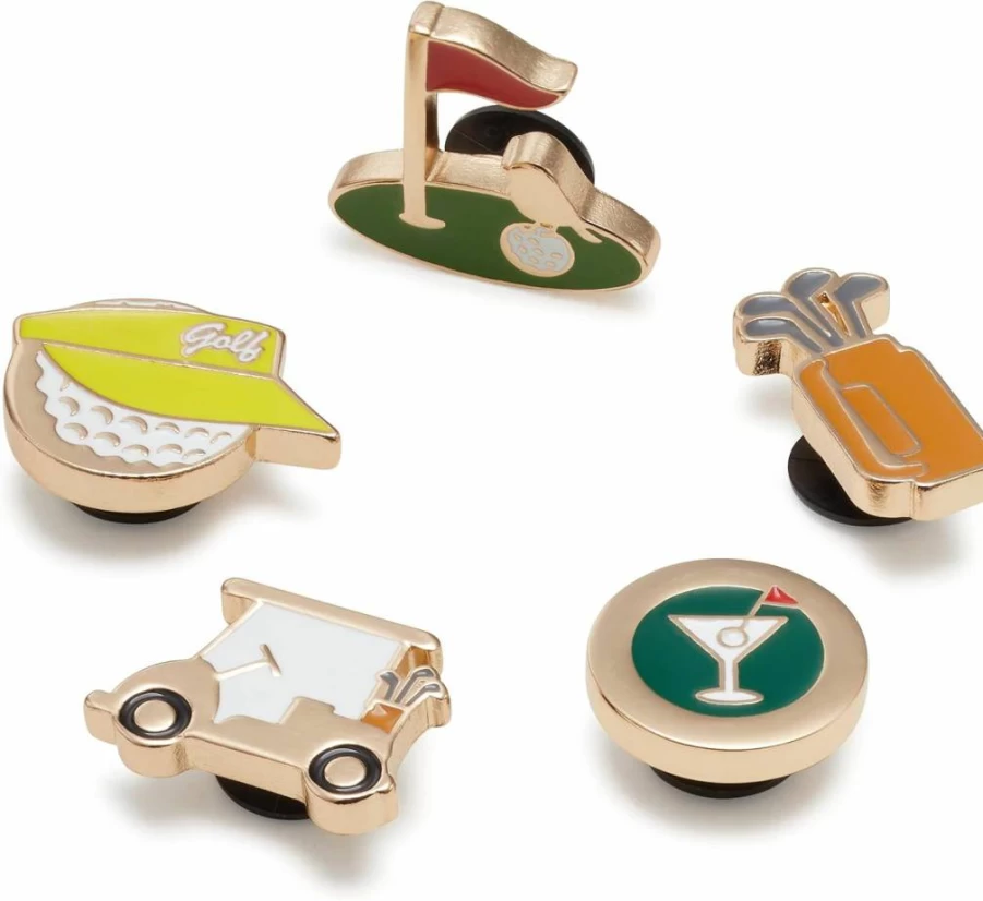 Crocs Jibbitz Shoe Charms 5-Pack - Sport-Themed Decorations for Crocs Shoes