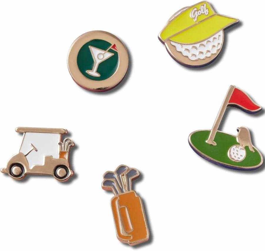 Crocs Jibbitz Shoe Charms 5-Pack - Sport-Themed Decorations for Crocs Shoes