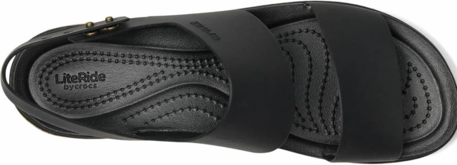 Crocs Women's Brooklyn Low Wedge Sandal - Comfortable Cork Footbed Slide Shoes