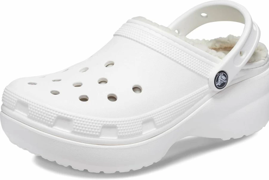 Crocs Women's Classic Platform Clogs with Soft Lining for Comfort & Style