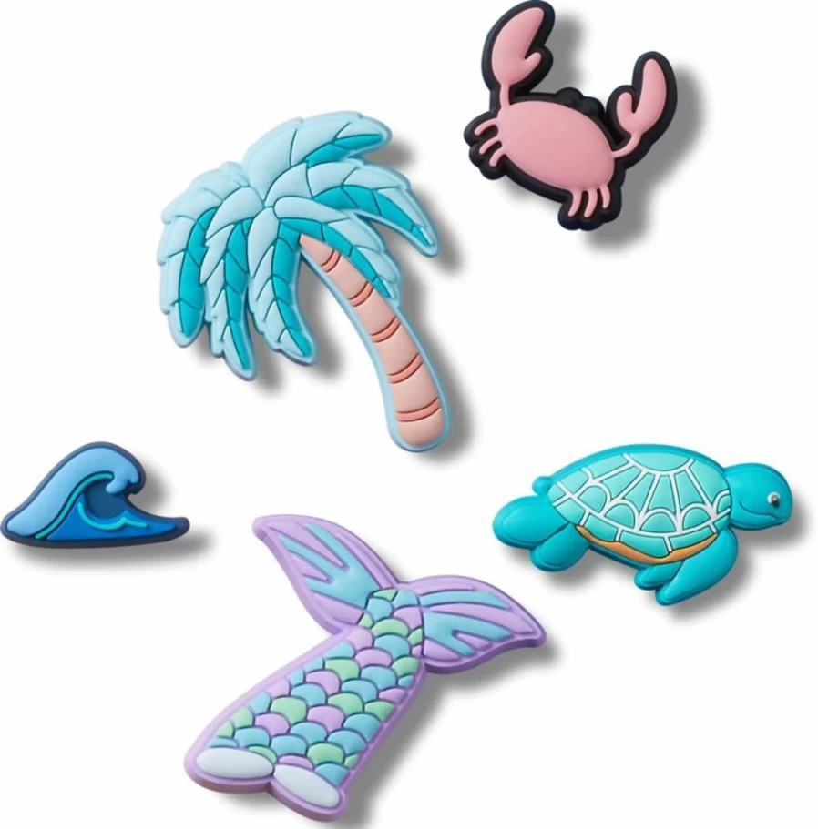 Crocs Unisex & Kids Jibbitz Shoe Charms Multi-Pack - Oceanside Collection, One Size Fits All