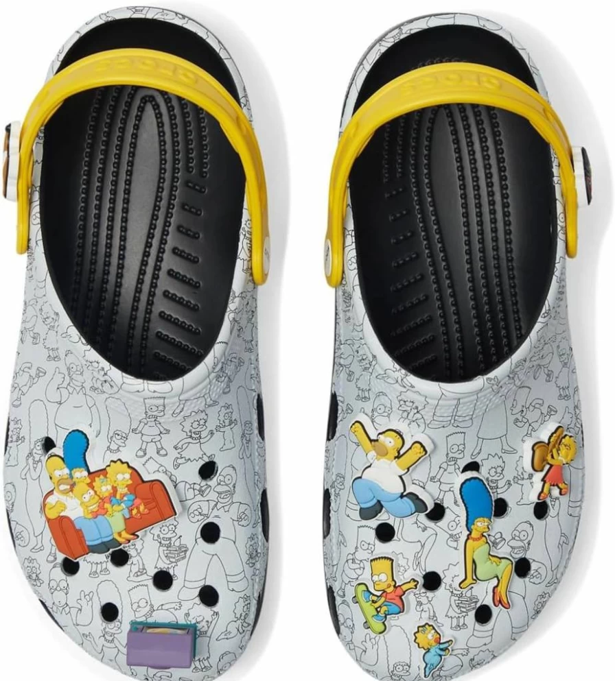 Crocs The Simpsons Classic Clog Unisex-Adult | Comfortable Slip-On Shoes for Men & Women