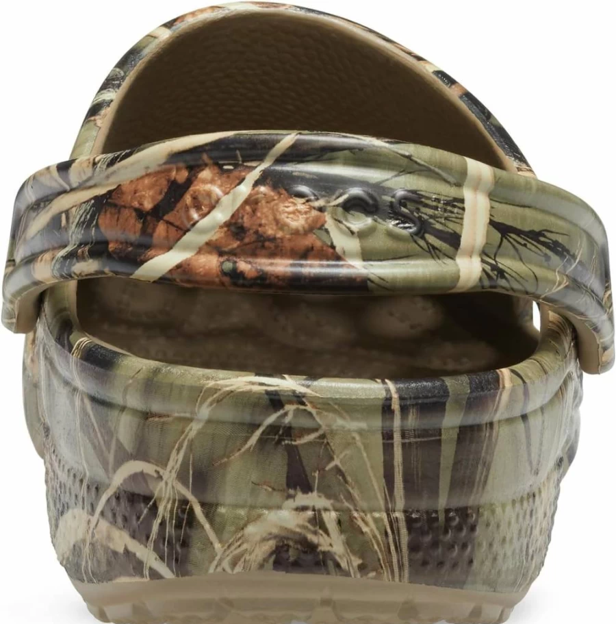Crocs Unisex Classic Clogs - Realtree Camouflage Design Comfortable Slip-On Shoes for Men & Women