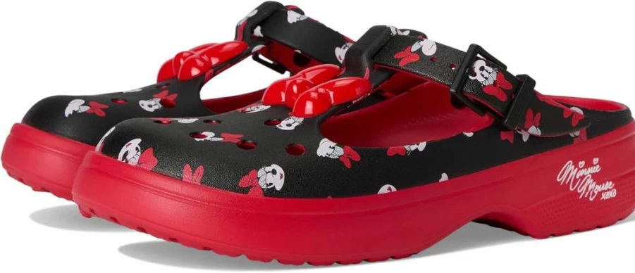 Crocs Women's Disney Mickey Mouse & Minnie Mouse Clogs | Lightweight Comfort Slip-On Shoes