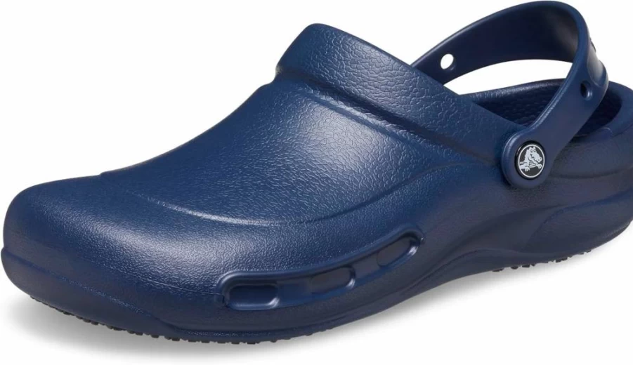 Crocs Unisex Slip-Resistant Bistro Clog - Comfortable Non-Slip Work Shoes for Men & Women