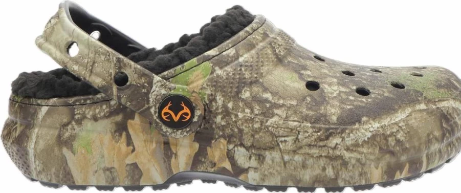 Crocs Unisex Kids Classic Realtree Camo Clog - Lightweight Comfortable Slip-On Water Shoes