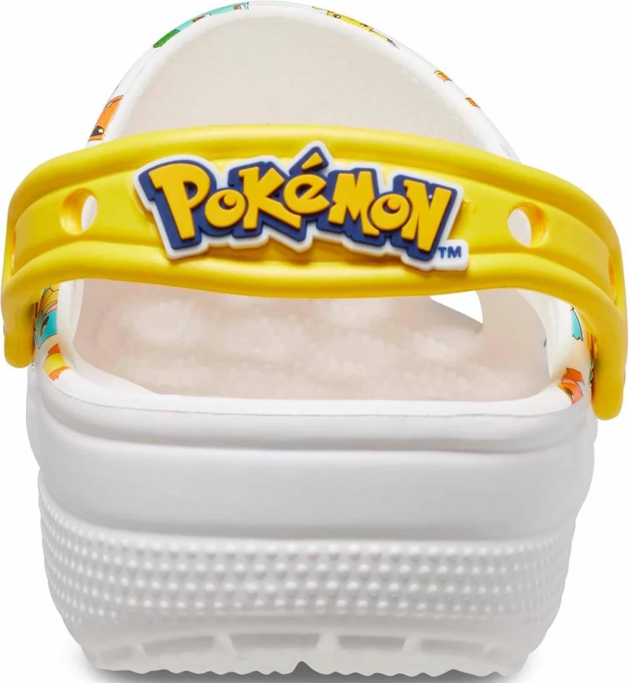 Crocs Unisex Adult Classic Clogs Pikachu Collaboration Lightweight Comfort Slip-On Shoes