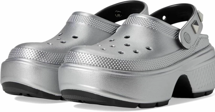 Crocs Women's Stomp Clogs - Comfortable Slip-On Waterproof Shoes for Women