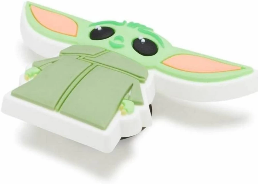 Crocs Unisex-Adult Jibbitz Shoe Charms - Star Wars The Mandalorian Baby Yoda Character Accessories for Men, Women, Boys & Girls