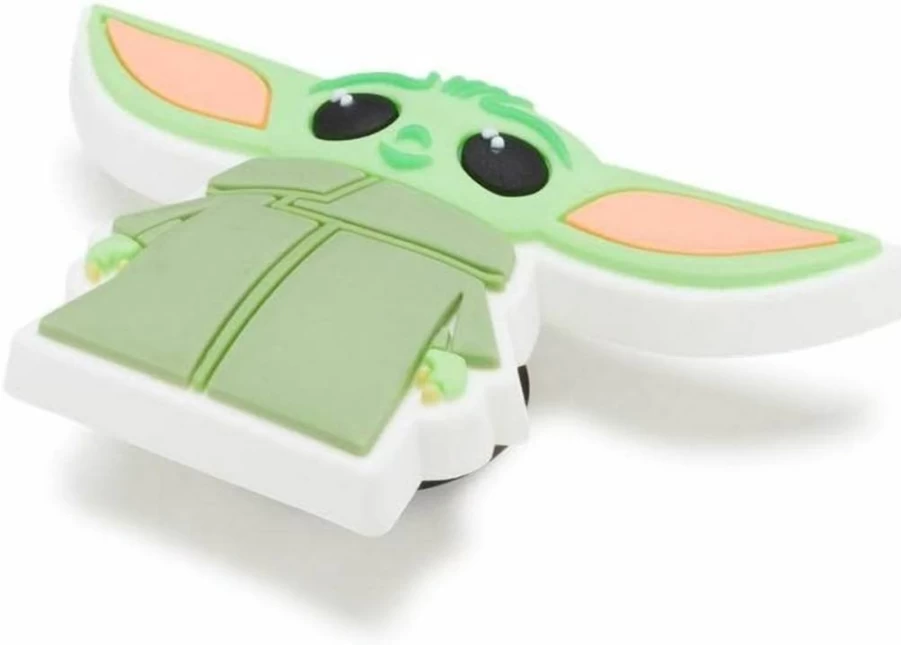 Crocs Unisex-Adult Jibbitz Shoe Charms - Star Wars The Mandalorian Baby Yoda Character Decorations for Men, Women, Boys & Girls