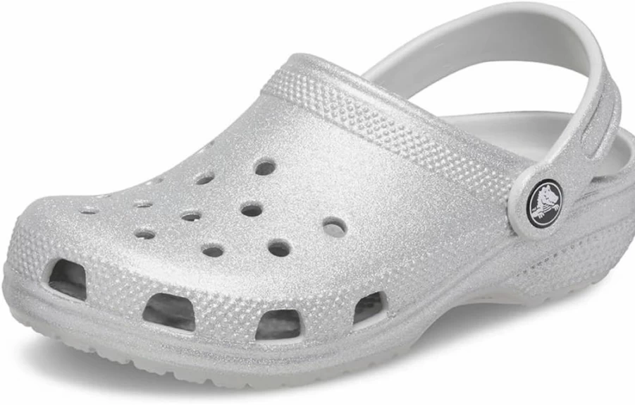 Crocs Kids' Classic Glitter Clogs | Sparkly & Comfortable Children's Clogs