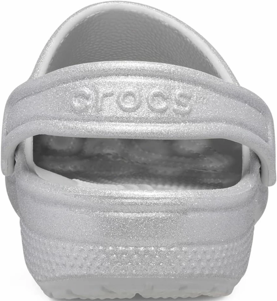 Crocs Kids' Classic Glitter Clog | Sparkly Unisex Children's Slip-On Water Shoes