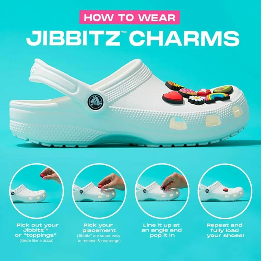 Crocs Unisex-Adult Jibbitz Shoe Charms - Halloween Horror Multi Pack Decorations for Crocs Shoes